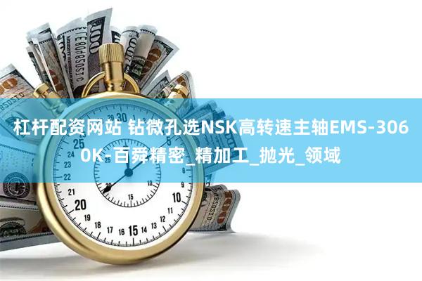 杠杆配资网站 钻微孔选NSK高转速主轴EMS-3060K-百舜精密_精加工_抛光_领域