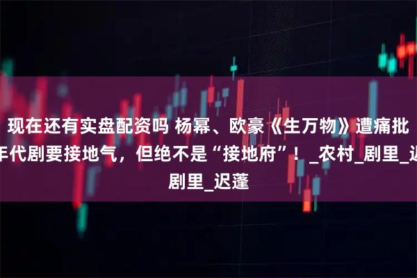 现在还有实盘配资吗 杨幂、欧豪《生万物》遭痛批，年代剧要接地气，但绝不是“接地府”！_农村_剧里_迟蓬